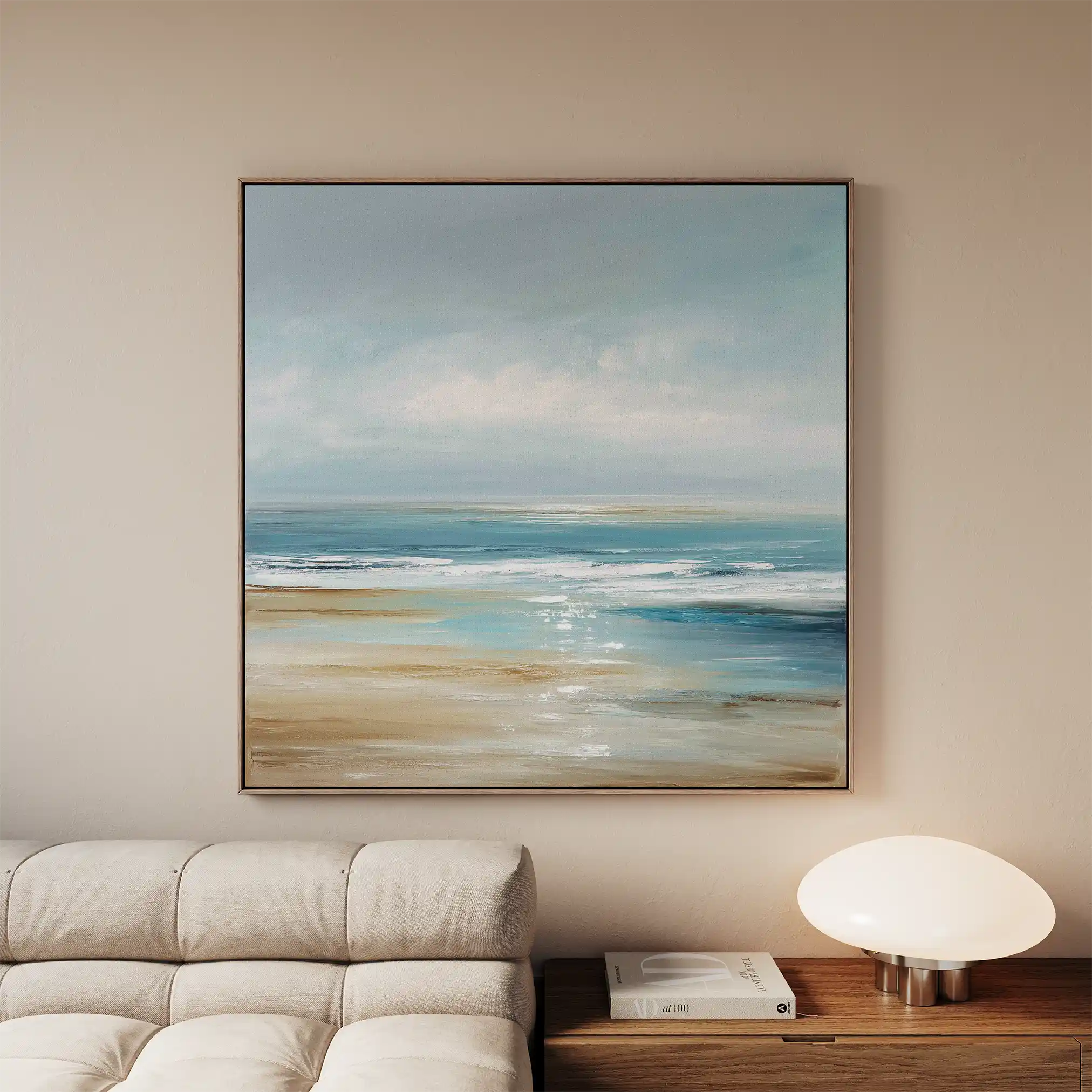 Abstract 1231 Canvas Art 60 x 60 cm / Black