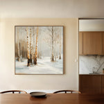 Abstract 1232 Canvas Art 16" x 16" / 40 x 40 cm / Black