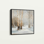Abstract 1232 Canvas Art 16" x 16" / 40 x 40 cm / Black