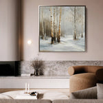 Abstract 1232 Canvas Art 60 x 60 cm / Black