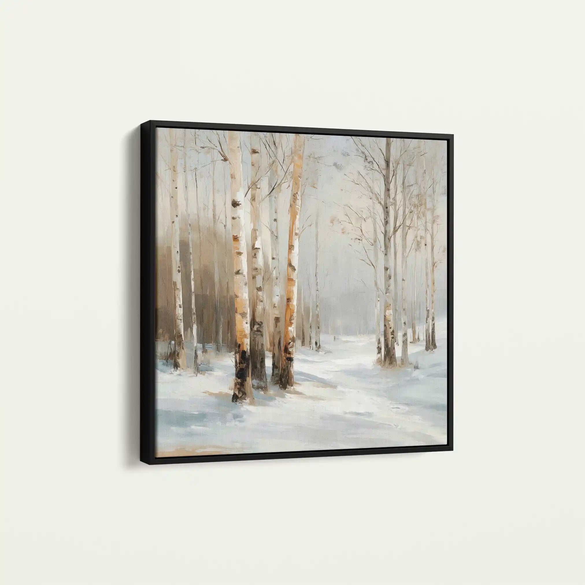 Abstract 1232 Canvas Art 60 x 60 cm / Black