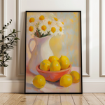 Floral 1232 Canvas Art 18" x 24" / 45 x 60 cm / Black