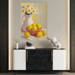 Floral 1232 Canvas Art 18" x 24" / 45 x 60 cm / Black
