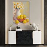 Floral 1232 Canvas Art 18" x 24" / 45 x 60 cm / Black