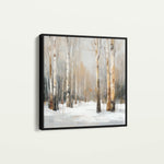 Abstract 1233 Canvas Art 16" x 16" / 40 x 40 cm / Black
