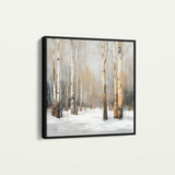 Abstract 1233 Canvas Art 16" x 16" / 40 x 40 cm / Black