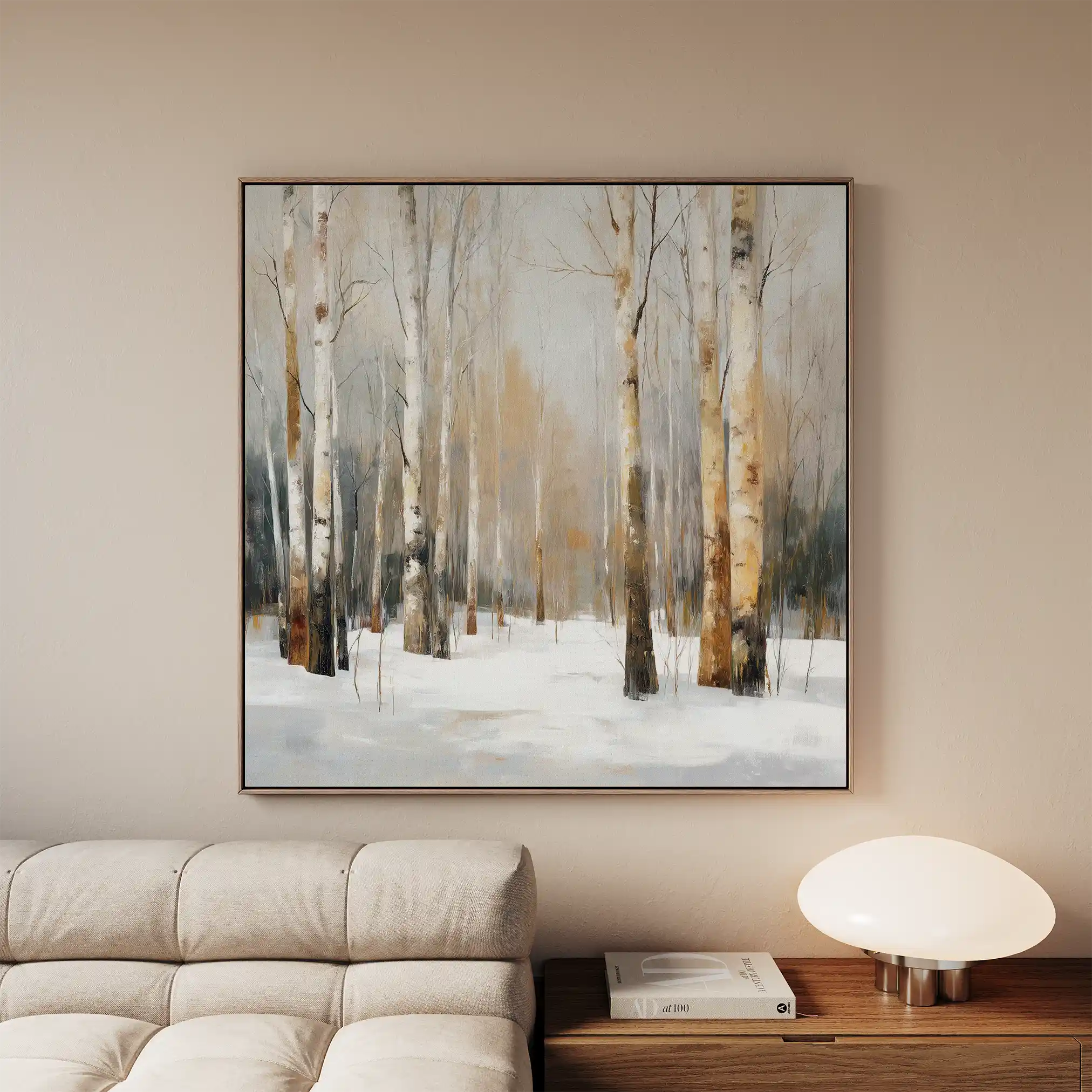 Abstract 1233 Canvas Art 60 x 60 cm / Black
