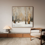 Abstract 1233 Canvas Art 60 x 60 cm / Black