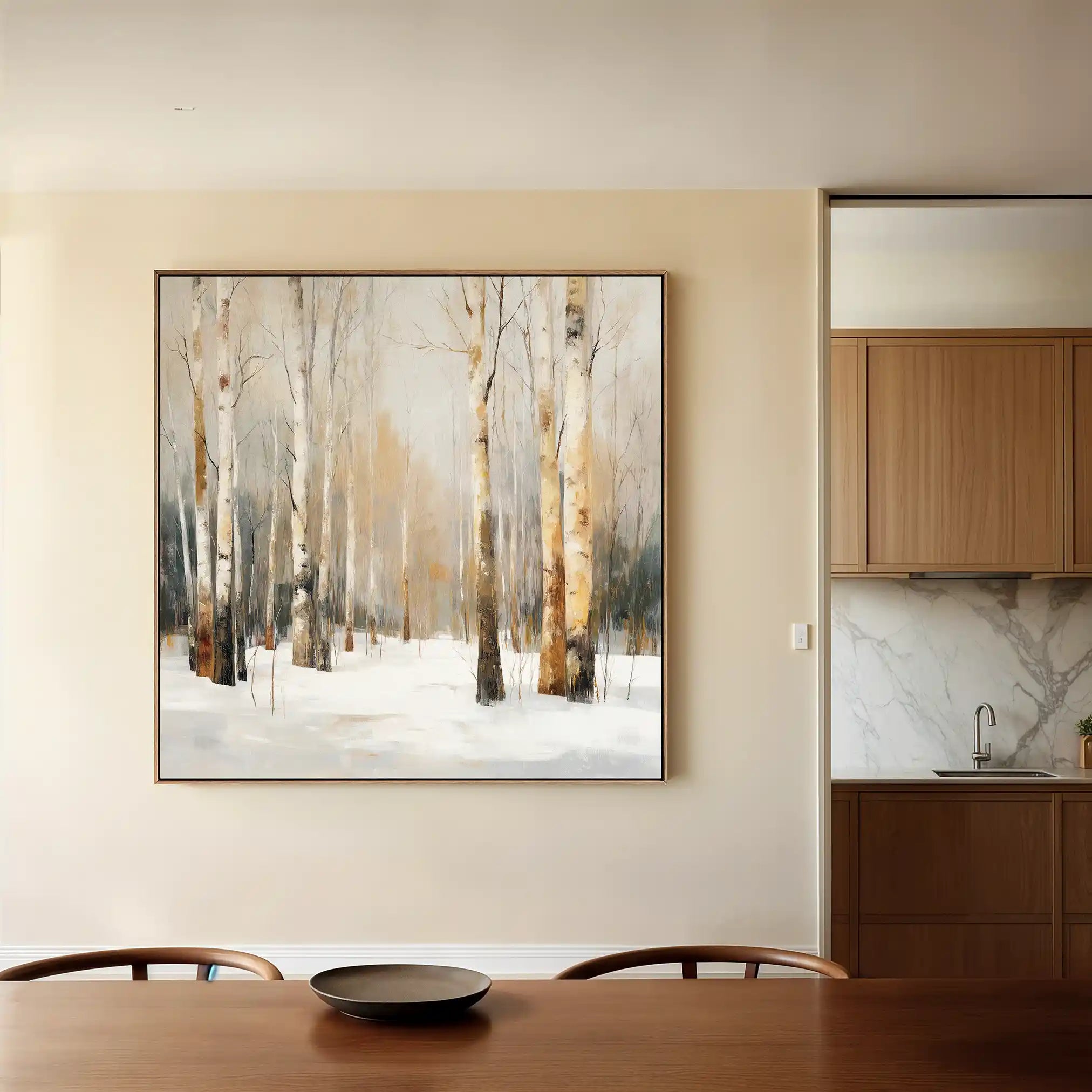 Abstract 1233 Canvas Art 60 x 60 cm / Black