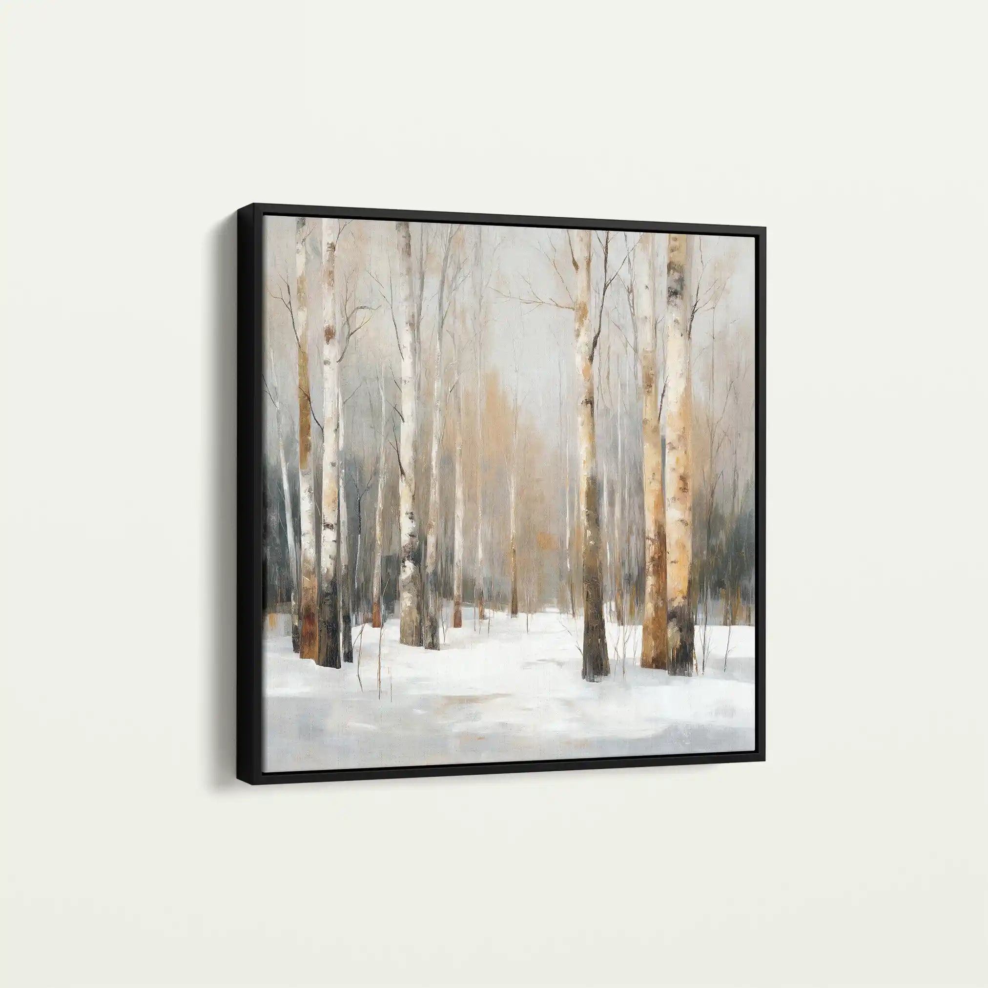 Abstract 1233 Canvas Art 60 x 60 cm / Black