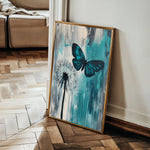Floral 1233 Canvas Art 18" x 24" / 45 x 60 cm / Black