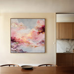 Abstract 1234 Canvas Art 16" x 16" / 40 x 40 cm / Black