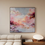 Abstract 1234 Canvas Art 16" x 16" / 40 x 40 cm / Black