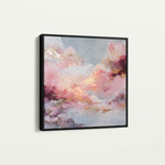 Abstract 1234 Canvas Art 16" x 16" / 40 x 40 cm / Black