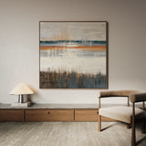 Abstract 1235 Canvas Art 16" x 16" / 40 x 40 cm / Black