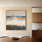 Abstract 1235 Canvas Art 60 x 60 cm / Black