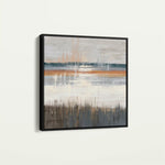 Abstract 1235 Canvas Art 60 x 60 cm / Black