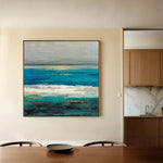 Abstract 1236 Canvas Art 16" x 16" / 40 x 40 cm / Black