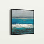 Abstract 1236 Canvas Art 16" x 16" / 40 x 40 cm / Black