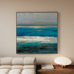 Abstract 1236 Canvas Art 60 x 60 cm / Black
