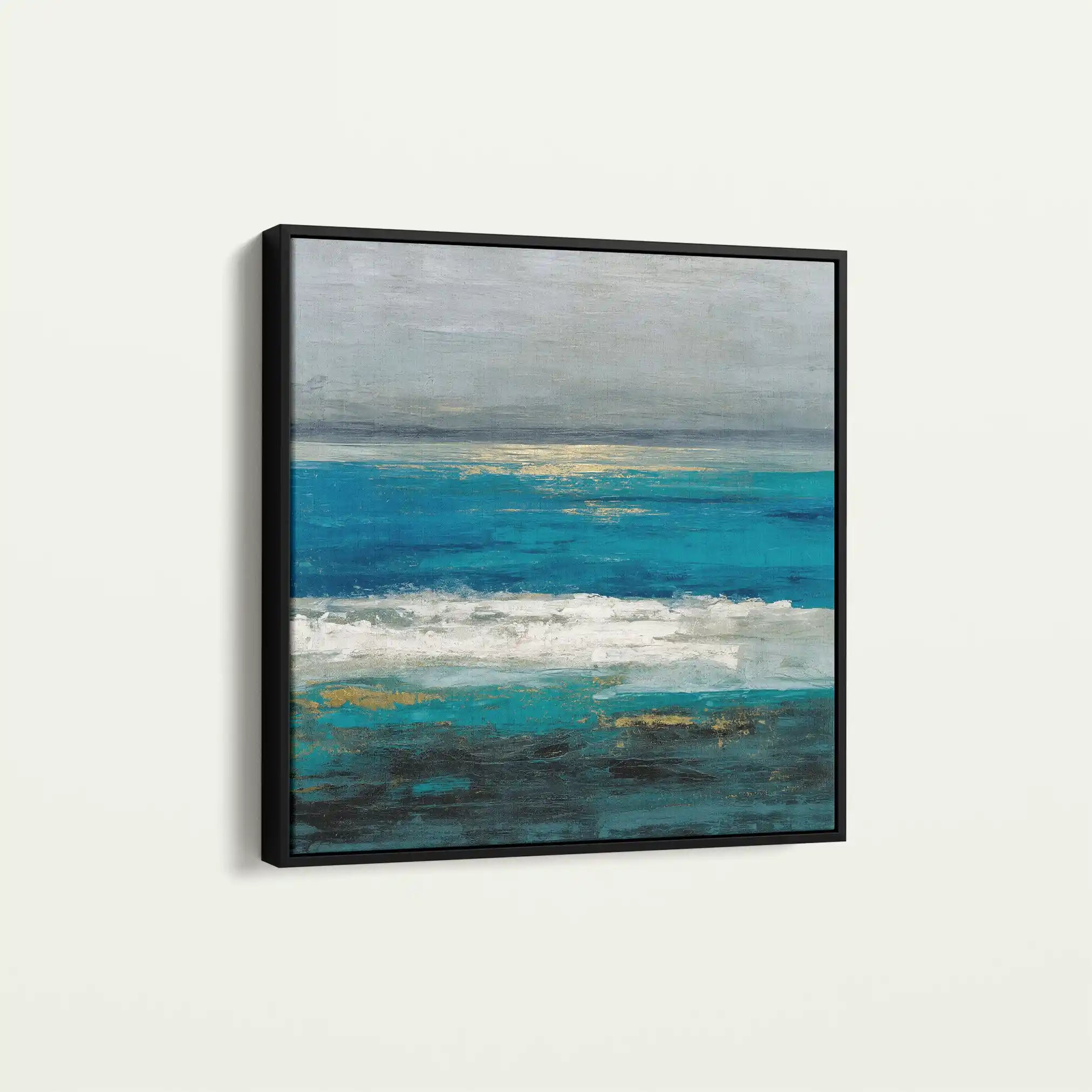 Abstract 1236 Canvas Art 60 x 60 cm / Black