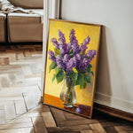 Floral 1236 Canvas Art 18" x 24" / 45 x 60 cm / Black