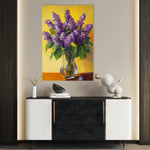 Floral 1236 Canvas Art 18" x 24" / 45 x 60 cm / Black