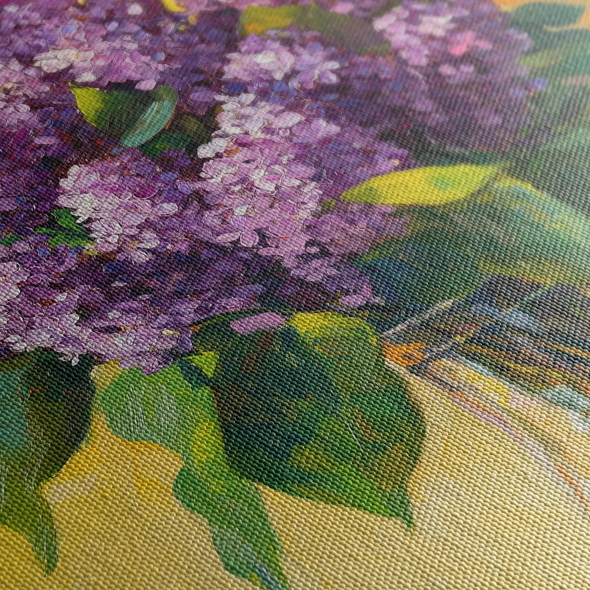 Floral 1236 Canvas Art 18" x 24" / 45 x 60 cm / Black