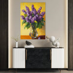 Floral 1236 Canvas Art 60 x 40 cm / Black
