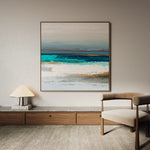 Abstract 1237 Canvas Art 16" x 16" / 40 x 40 cm / Black