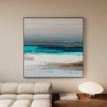 Abstract 1237 Canvas Art 16" x 16" / 40 x 40 cm / Black