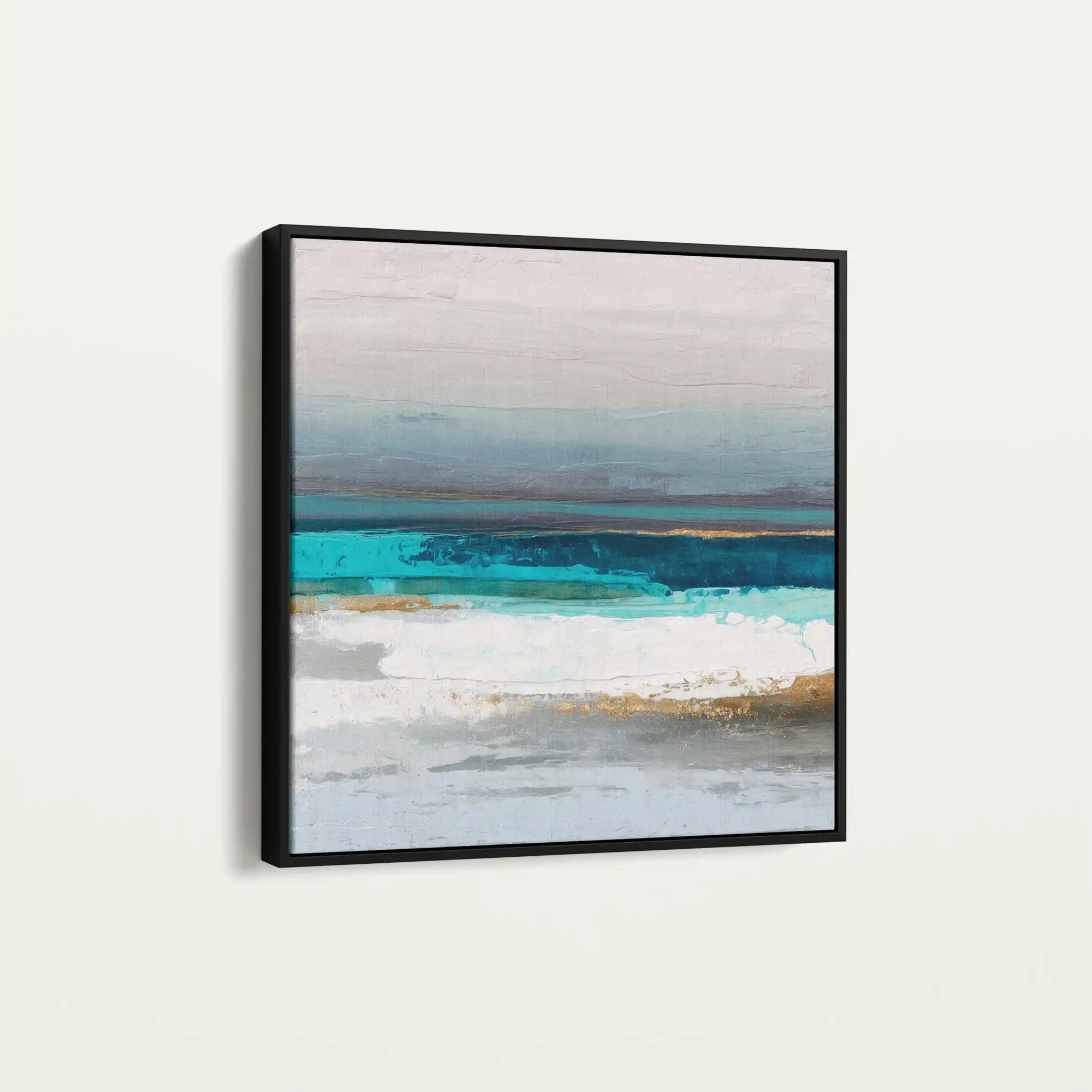 Abstract 1237 Canvas Art 60 x 60 cm / Black