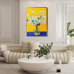 Floral 1237 Canvas Art 18" x 24" / 45 x 60 cm / Black
