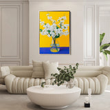 Floral 1237 Canvas Art 18" x 24" / 45 x 60 cm / Black