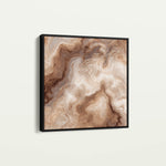 Abstract 1238 Canvas Art 16" x 16" / 40 x 40 cm / Black