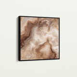 Abstract 1238 Canvas Art 16" x 16" / 40 x 40 cm / Black