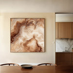 Abstract 1238 Canvas Art 60 x 60 cm / Black