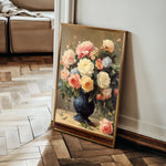 Floral 1238 Canvas Art 18" x 24" / 45 x 60 cm / Black