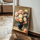 Floral 1238 Canvas Art 18" x 24" / 45 x 60 cm / Black