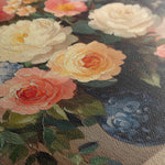 Floral 1238 Canvas Art 18" x 24" / 45 x 60 cm / Black