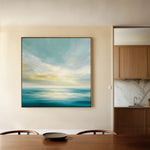 Abstract 1239 Canvas Art 16" x 16" / 40 x 40 cm / Black