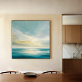 Abstract 1239 Canvas Art 16" x 16" / 40 x 40 cm / Black