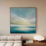 Abstract 1239 Canvas Art 16" x 16" / 40 x 40 cm / Black