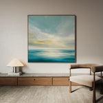 Abstract 1239 Canvas Art 16" x 16" / 40 x 40 cm / Black