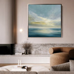 Abstract 1239 Canvas Art 16" x 16" / 40 x 40 cm / Black
