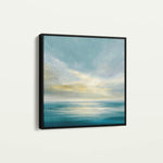 Abstract 1239 Canvas Art 16" x 16" / 40 x 40 cm / Black