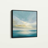 Abstract 1239 Canvas Art 16" x 16" / 40 x 40 cm / Black