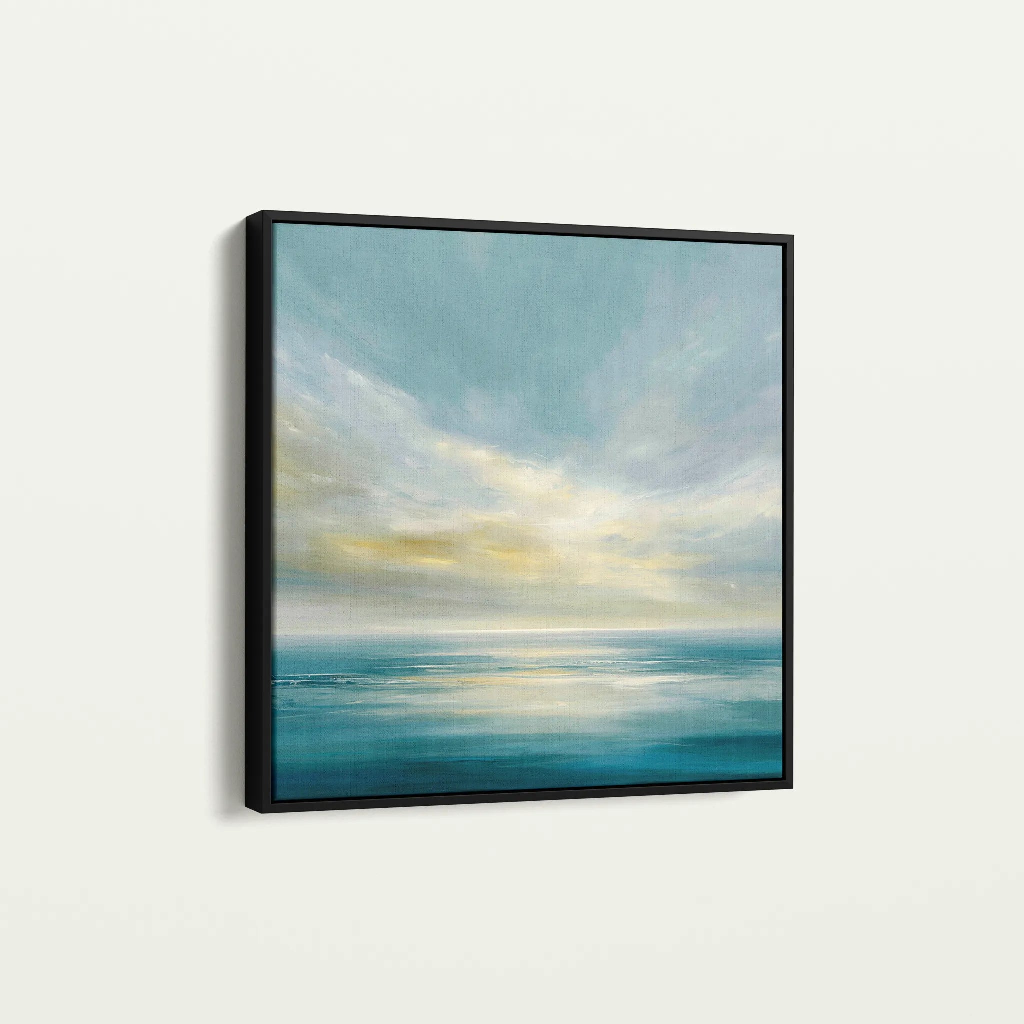 Abstract 1239 Canvas Art 16" x 16" / 40 x 40 cm / Black