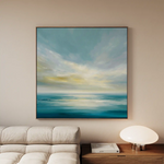 Abstract 1239 Canvas Art 60 x 60 cm / Black