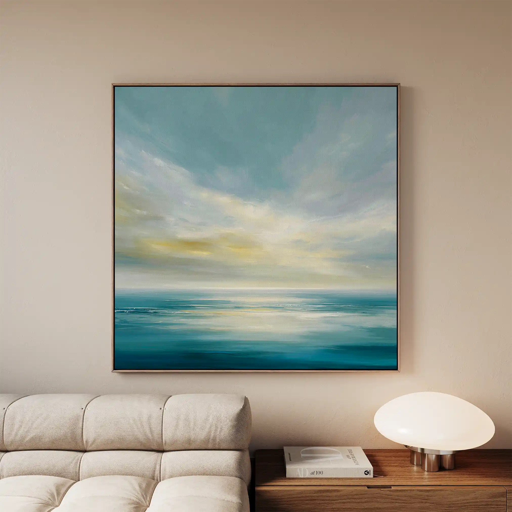 Abstract 1239 Canvas Art 60 x 60 cm / Black
